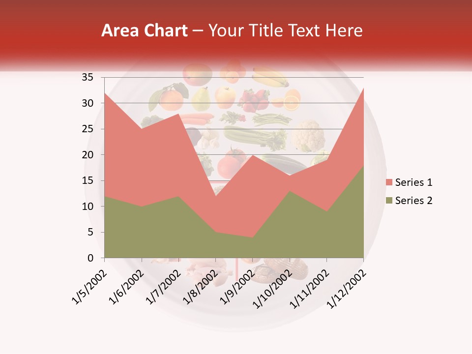A White Plate With Different Types Of Food On It PowerPoint Template