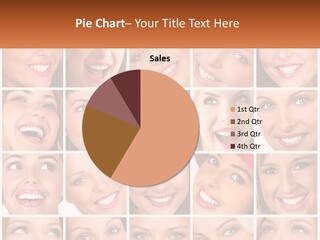 A Collage Of Different Images Of A Woman's Teeth PowerPoint Template