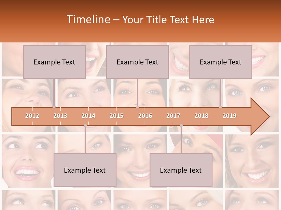 A Collage Of Different Images Of A Woman's Teeth PowerPoint Template