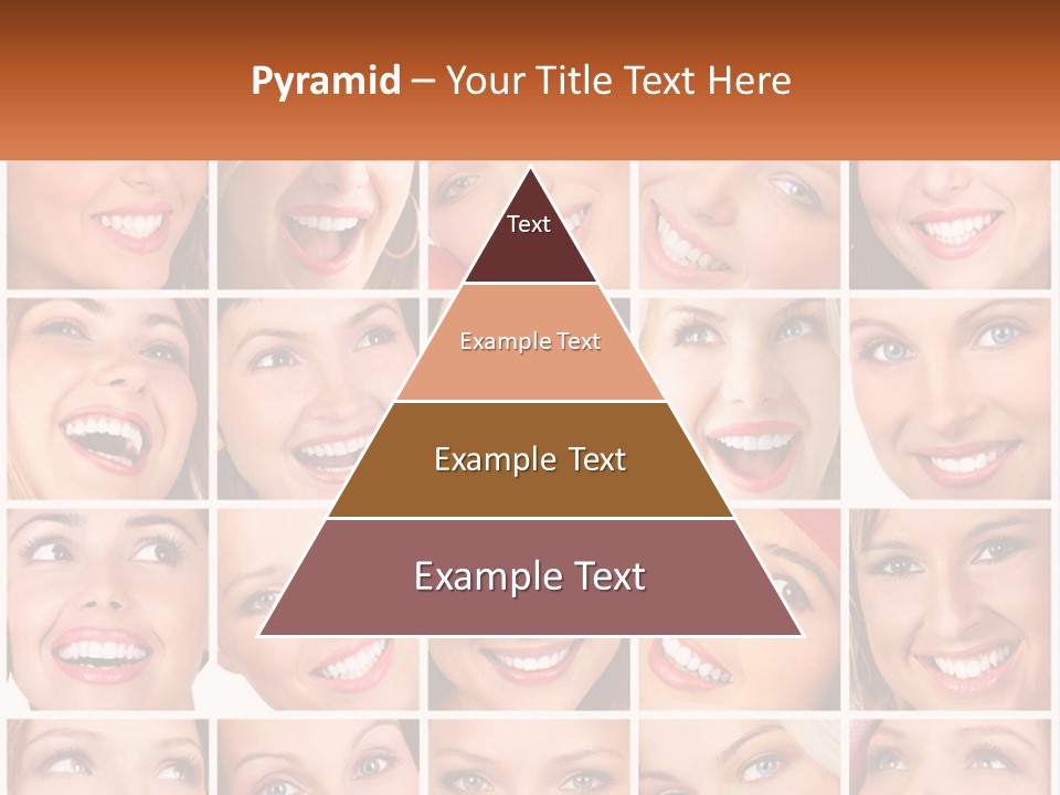 A Collage Of Different Images Of A Woman's Teeth PowerPoint Template