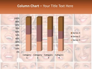 A Collage Of Different Images Of A Woman's Teeth PowerPoint Template