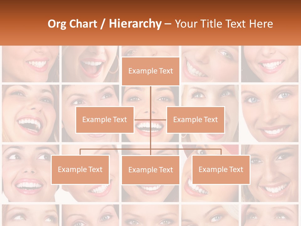A Collage Of Different Images Of A Woman's Teeth PowerPoint Template