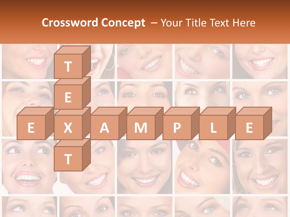 A Collage Of Different Images Of A Woman's Teeth PowerPoint Template