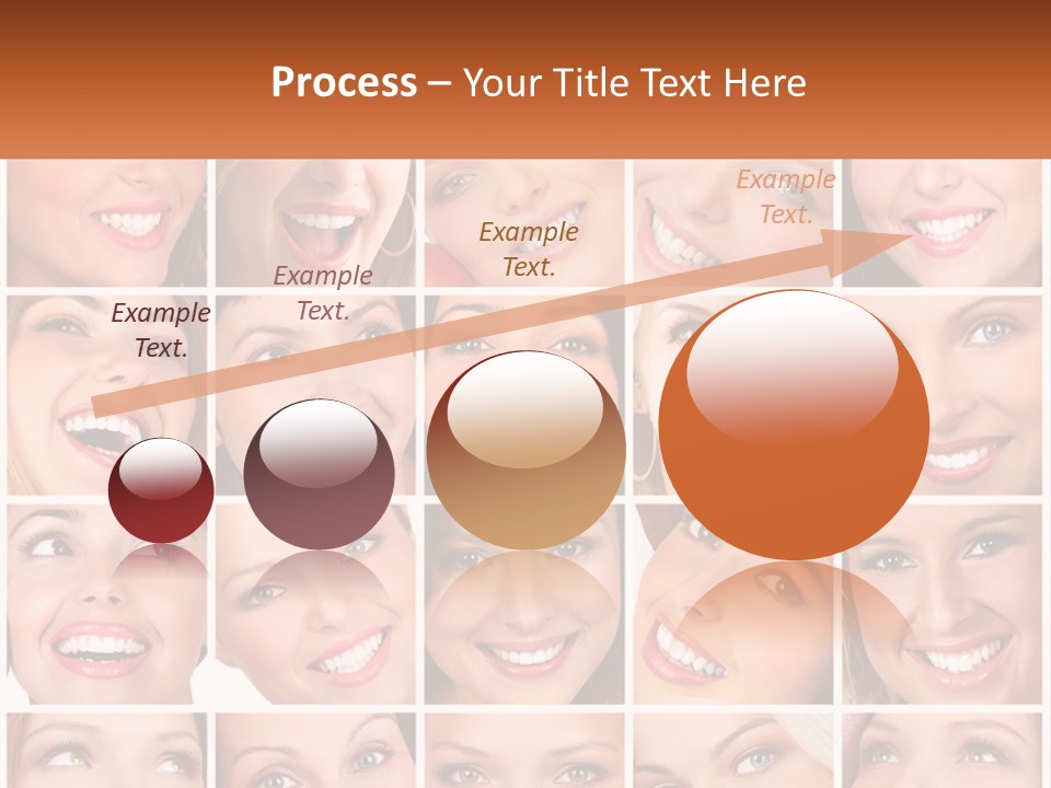A Collage Of Different Images Of A Woman's Teeth PowerPoint Template