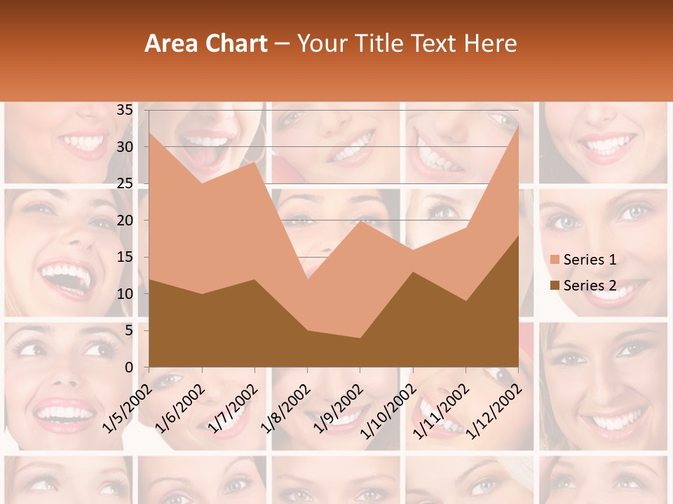 A Collage Of Different Images Of A Woman's Teeth PowerPoint Template