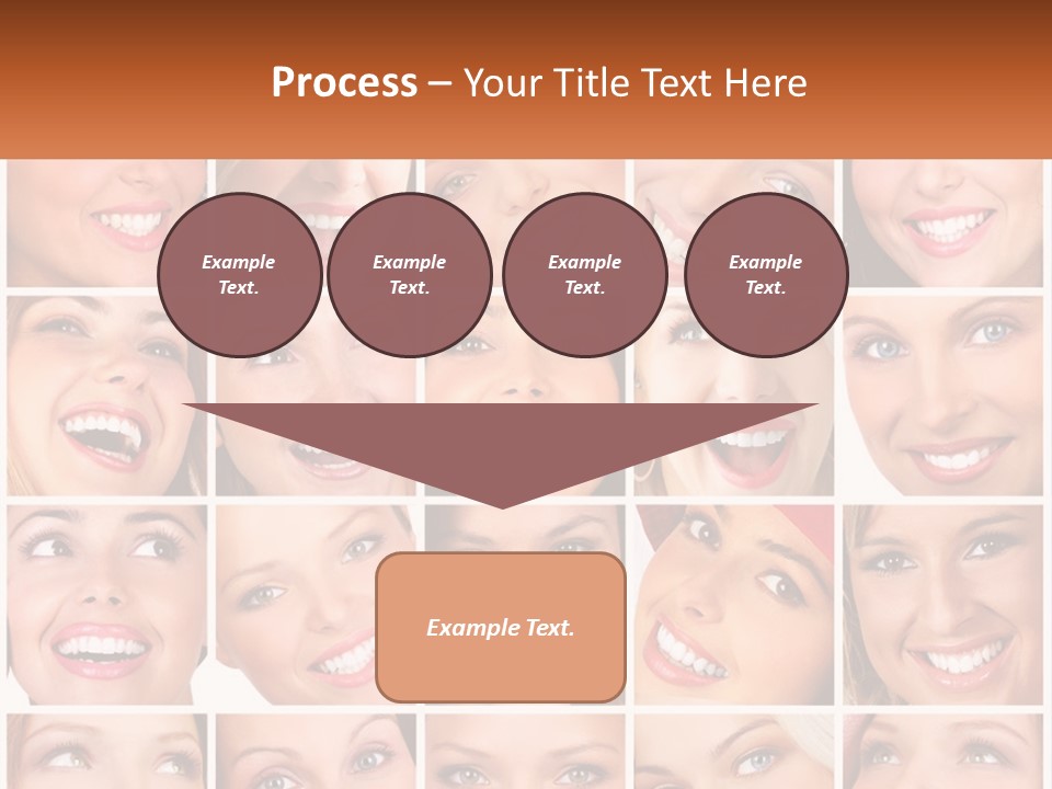 A Collage Of Different Images Of A Woman's Teeth PowerPoint Template