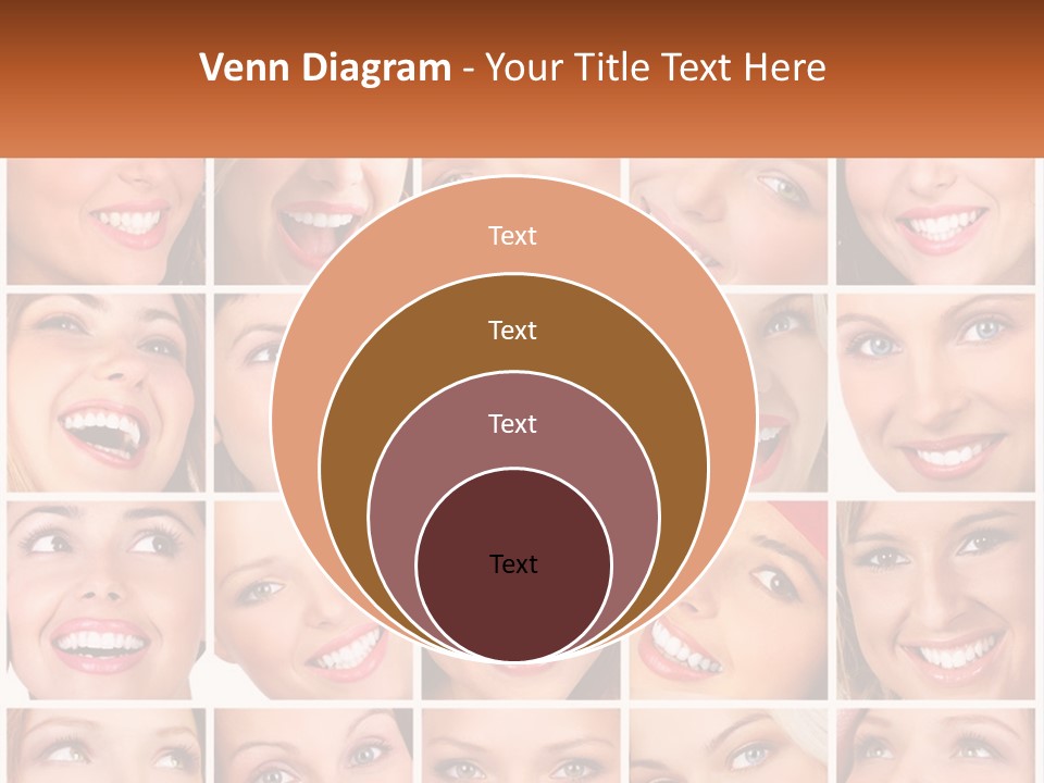 A Collage Of Different Images Of A Woman's Teeth PowerPoint Template