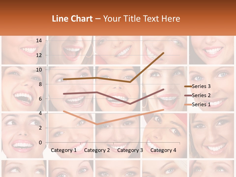 A Collage Of Different Images Of A Woman's Teeth PowerPoint Template