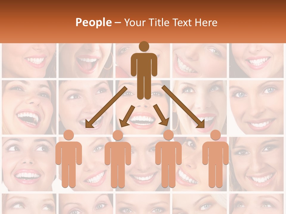 A Collage Of Different Images Of A Woman's Teeth PowerPoint Template