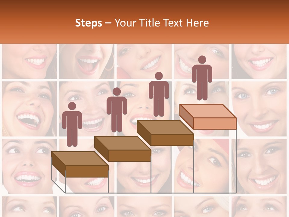 A Collage Of Different Images Of A Woman's Teeth PowerPoint Template