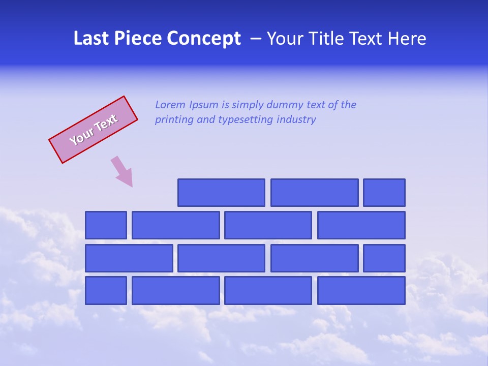 A Plane Flying High In The Sky With Clouds PowerPoint Template
