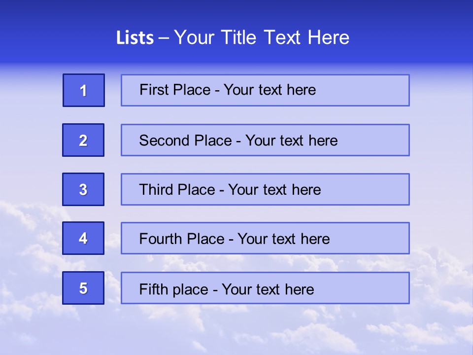 A Plane Flying High In The Sky With Clouds PowerPoint Template