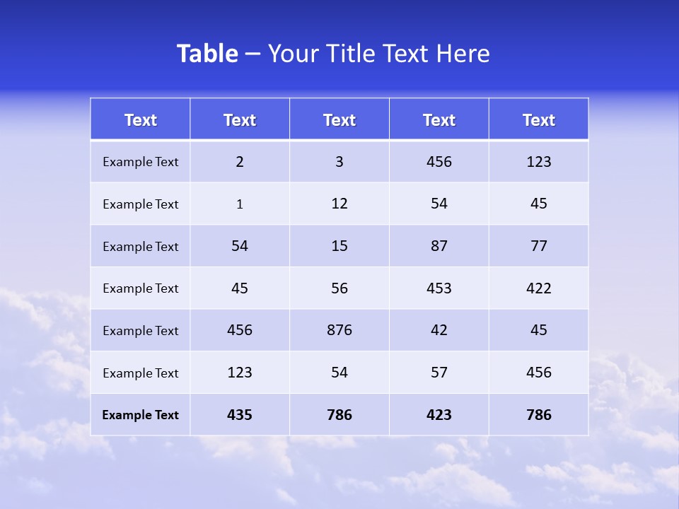 A Plane Flying High In The Sky With Clouds PowerPoint Template