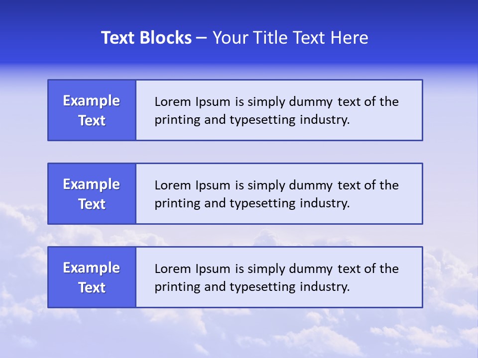 A Plane Flying High In The Sky With Clouds PowerPoint Template