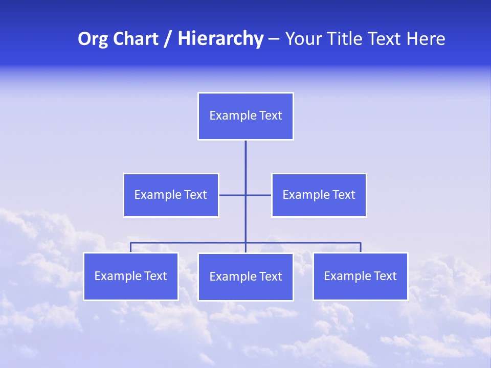A Plane Flying High In The Sky With Clouds PowerPoint Template