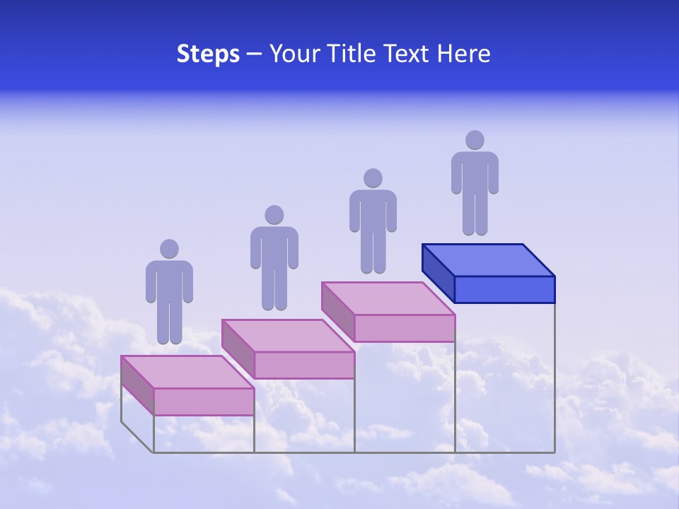 A Plane Flying High In The Sky With Clouds PowerPoint Template