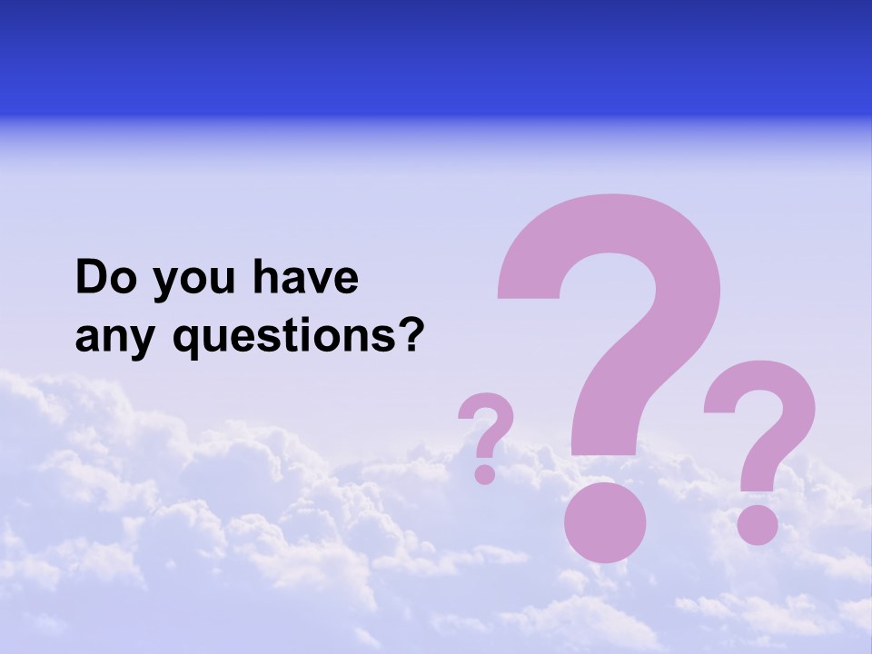 A Plane Flying High In The Sky With Clouds PowerPoint Template