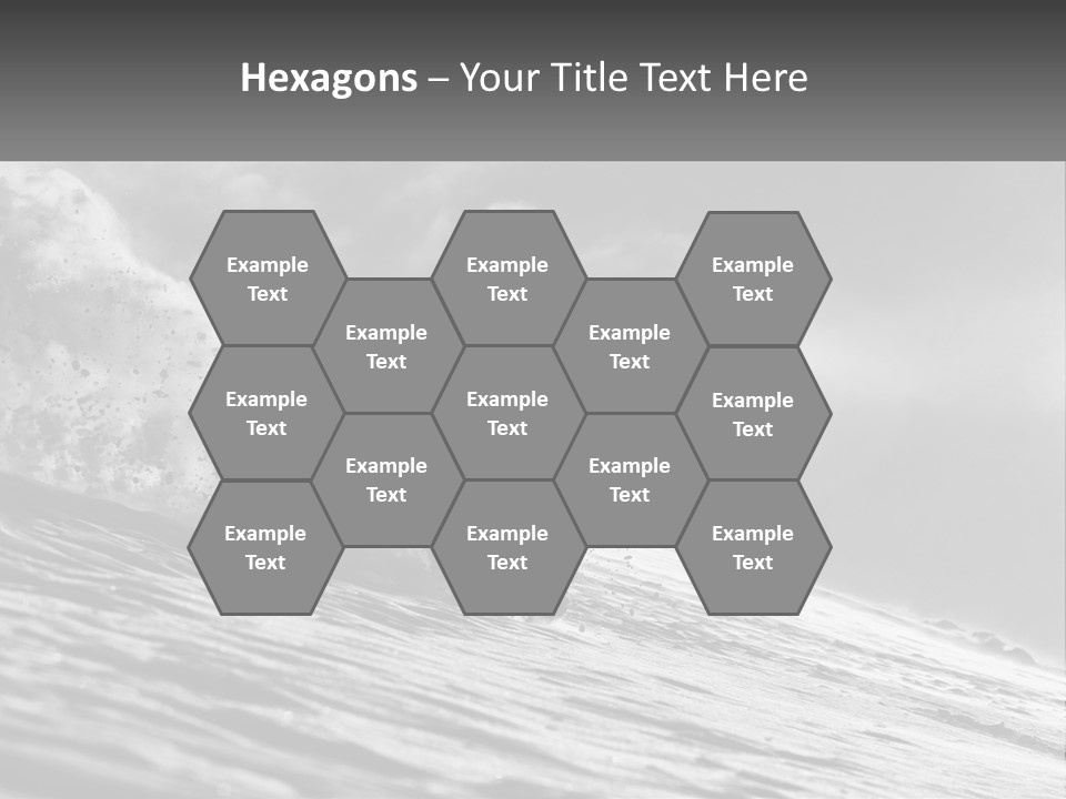 A Man Riding A Wave On Top Of A Surfboard PowerPoint Template