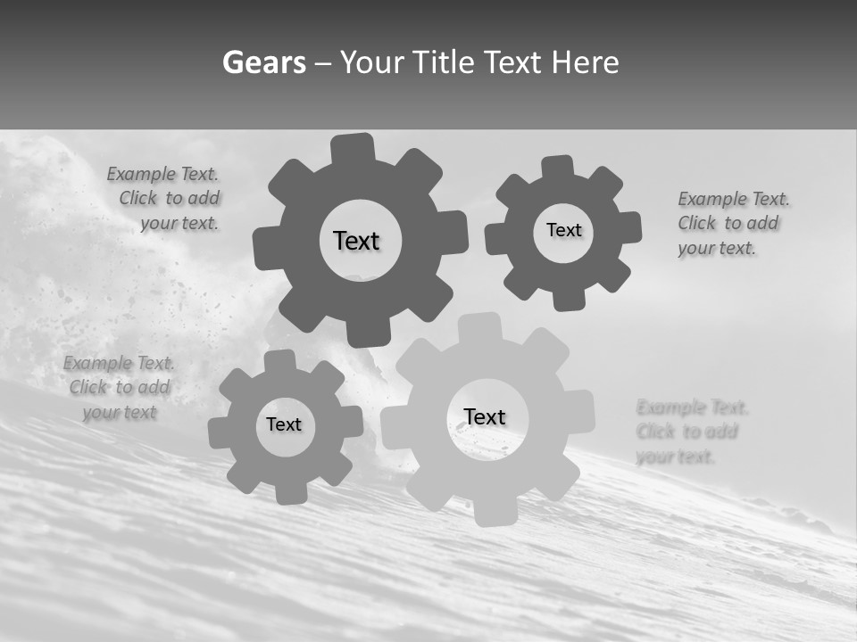 A Man Riding A Wave On Top Of A Surfboard PowerPoint Template