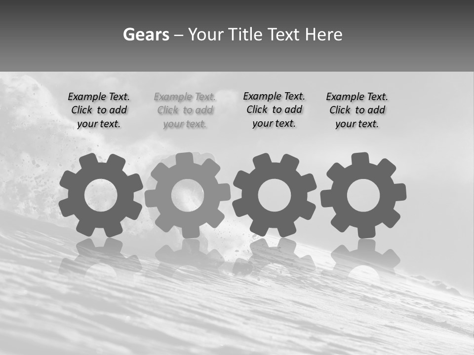 A Man Riding A Wave On Top Of A Surfboard PowerPoint Template