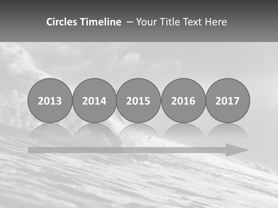 A Man Riding A Wave On Top Of A Surfboard PowerPoint Template