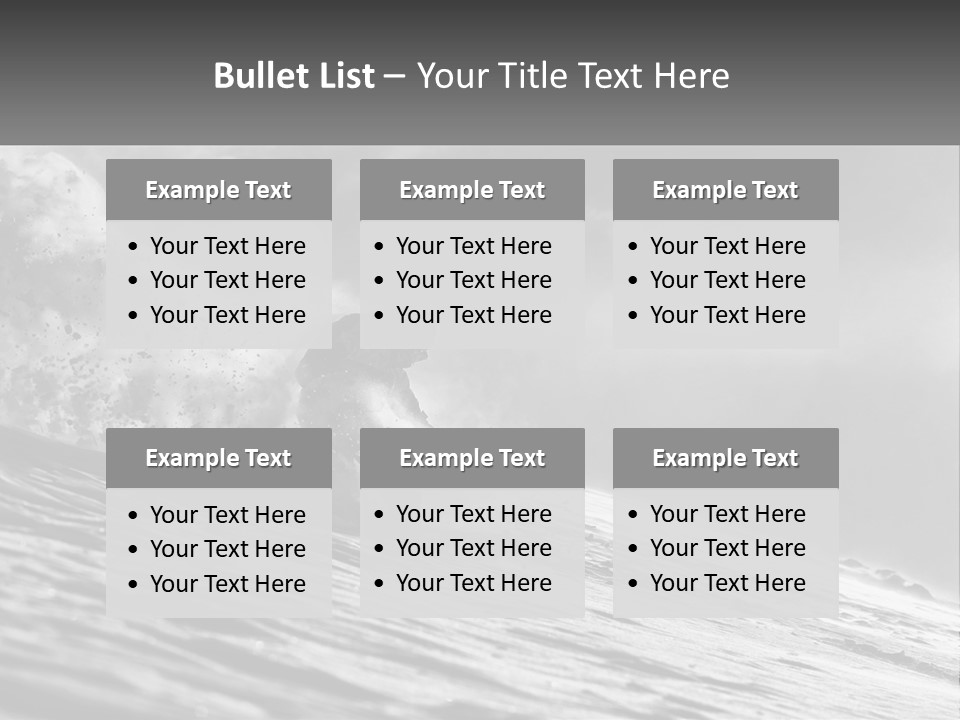 A Man Riding A Wave On Top Of A Surfboard PowerPoint Template