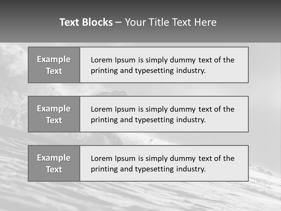 A Man Riding A Wave On Top Of A Surfboard PowerPoint Template