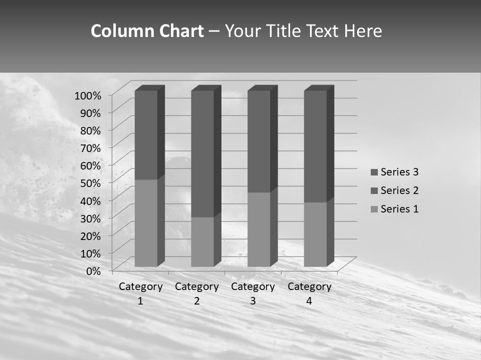 A Man Riding A Wave On Top Of A Surfboard PowerPoint Template