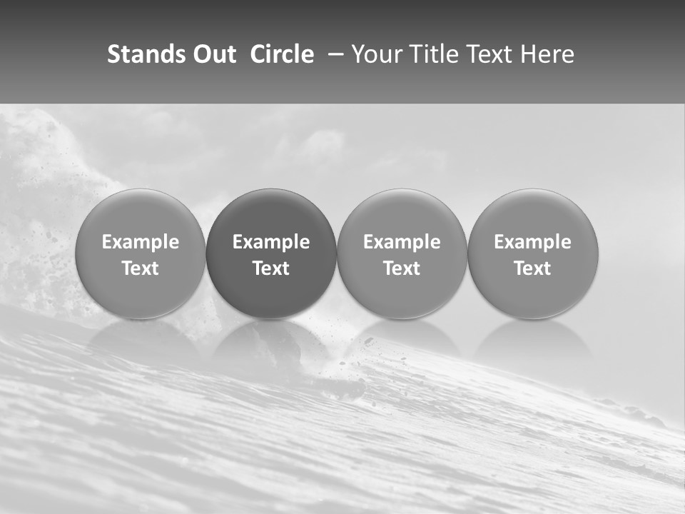 A Man Riding A Wave On Top Of A Surfboard PowerPoint Template