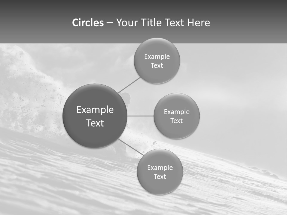 A Man Riding A Wave On Top Of A Surfboard PowerPoint Template