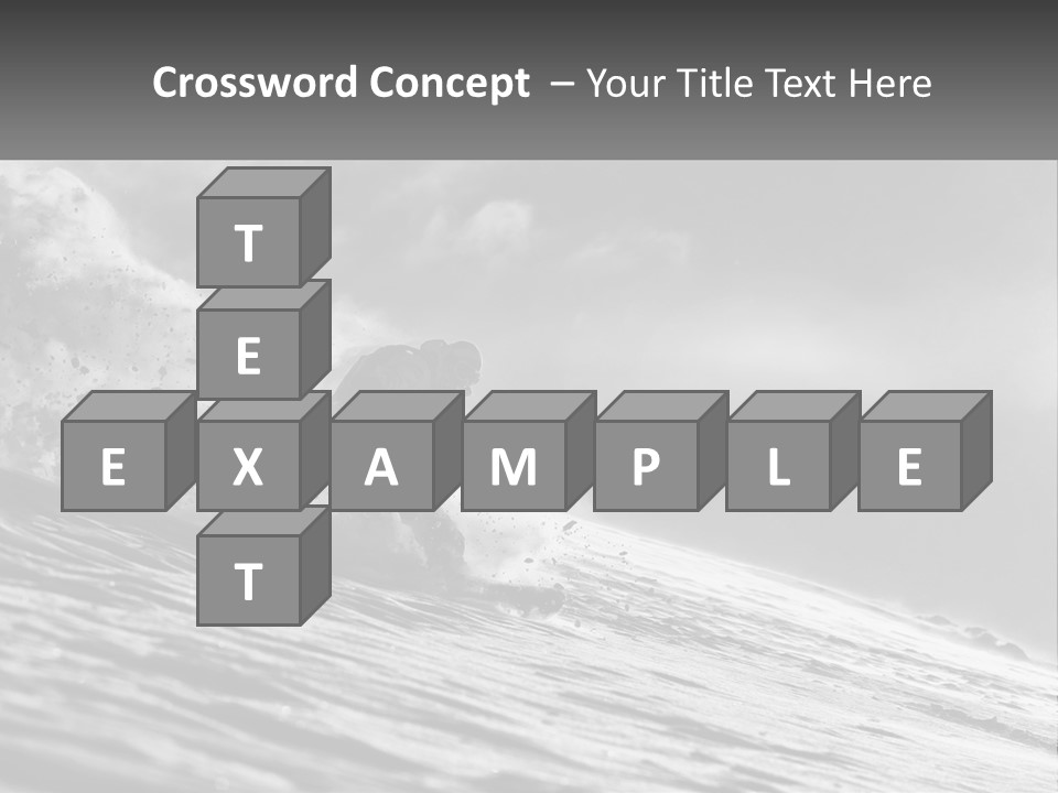 A Man Riding A Wave On Top Of A Surfboard PowerPoint Template