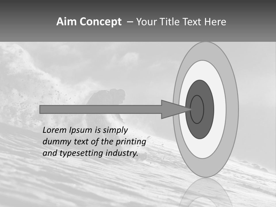 A Man Riding A Wave On Top Of A Surfboard PowerPoint Template