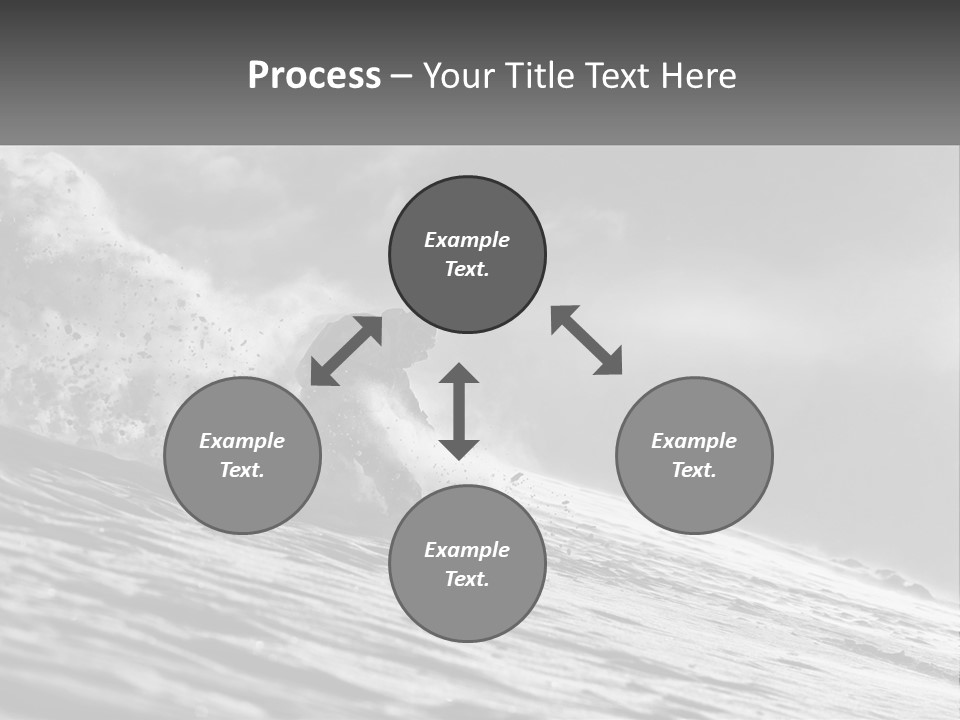A Man Riding A Wave On Top Of A Surfboard PowerPoint Template