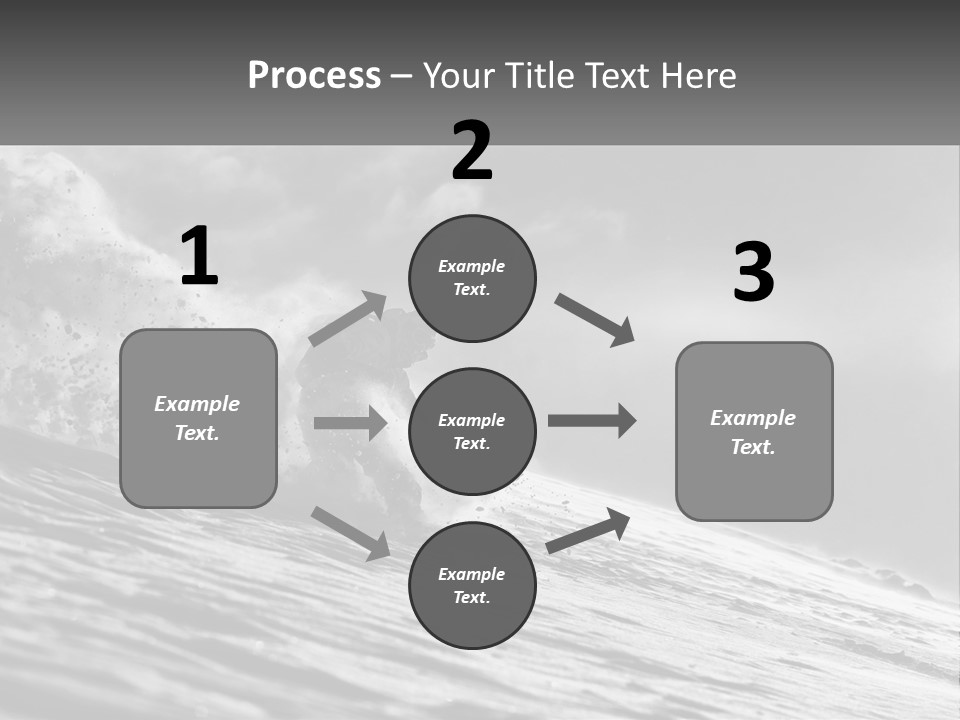 A Man Riding A Wave On Top Of A Surfboard PowerPoint Template