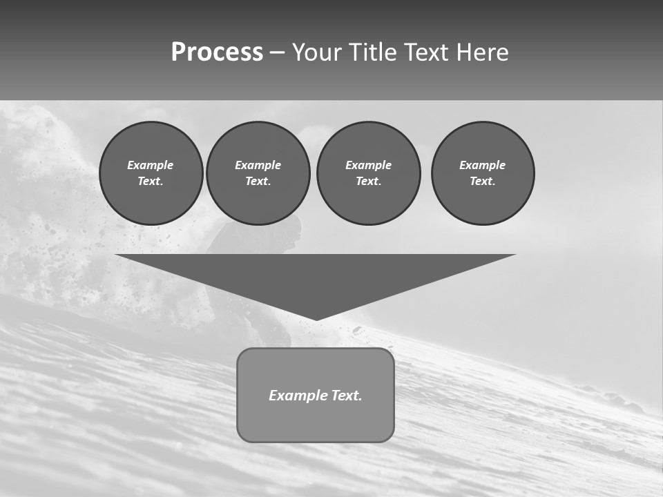 A Man Riding A Wave On Top Of A Surfboard PowerPoint Template