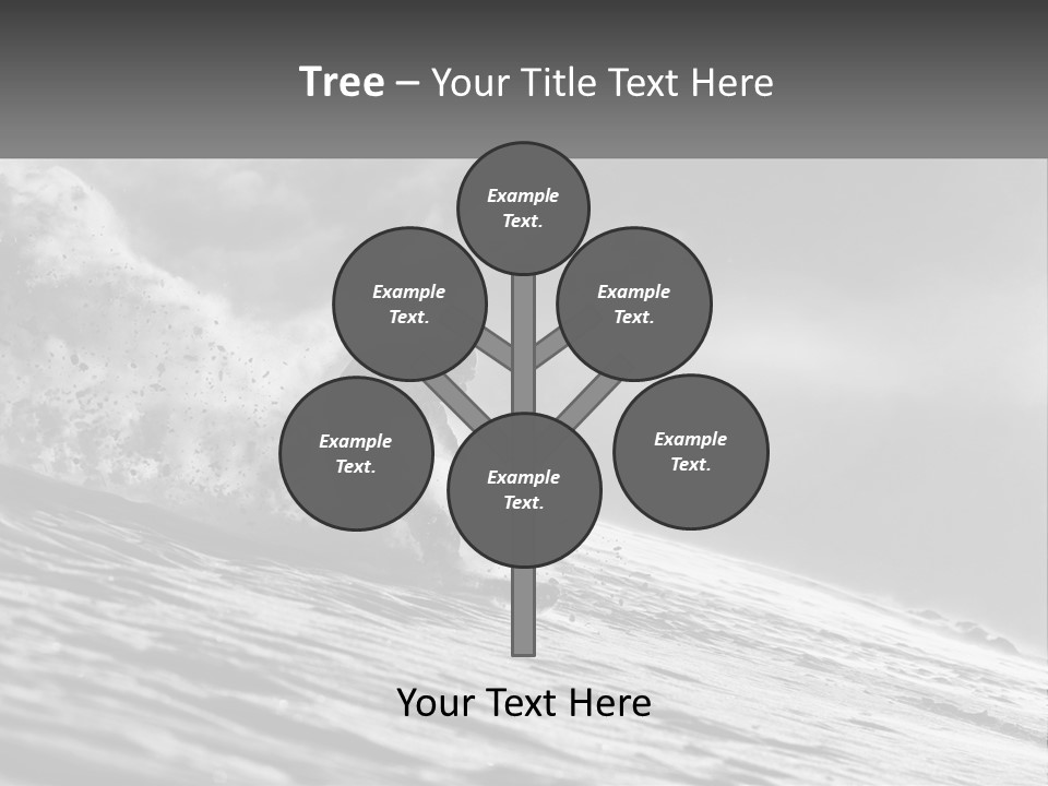 A Man Riding A Wave On Top Of A Surfboard PowerPoint Template