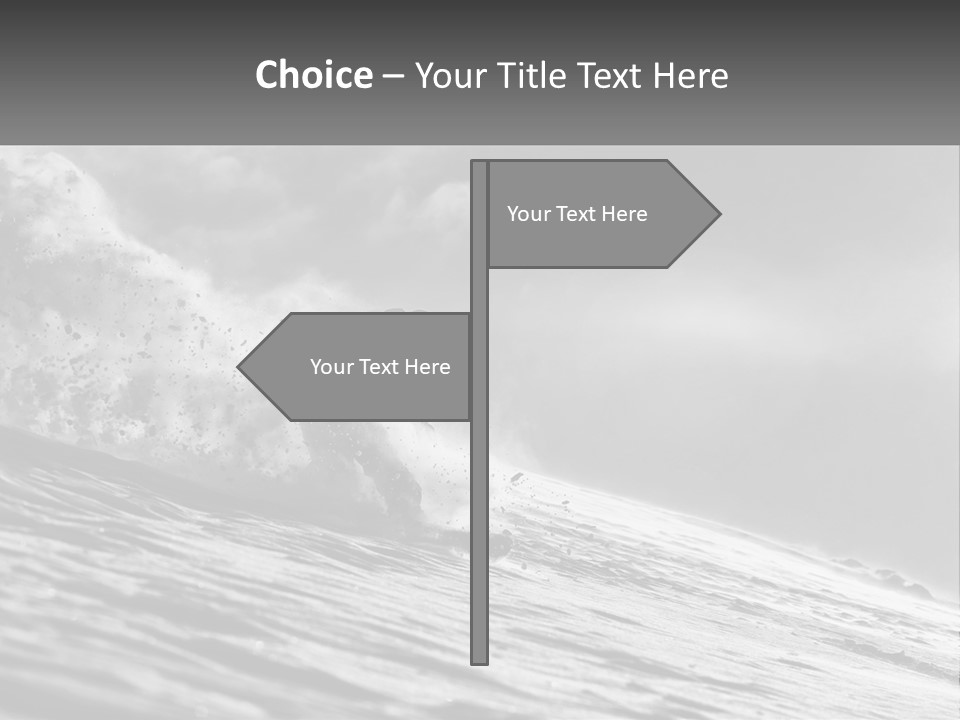 A Man Riding A Wave On Top Of A Surfboard PowerPoint Template