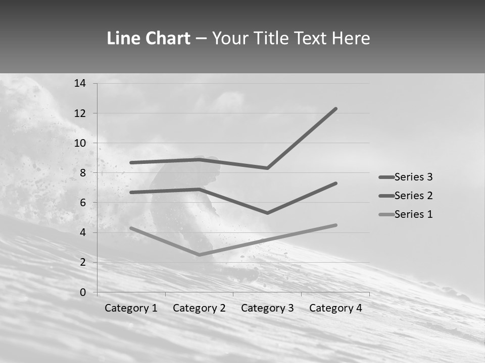 A Man Riding A Wave On Top Of A Surfboard PowerPoint Template