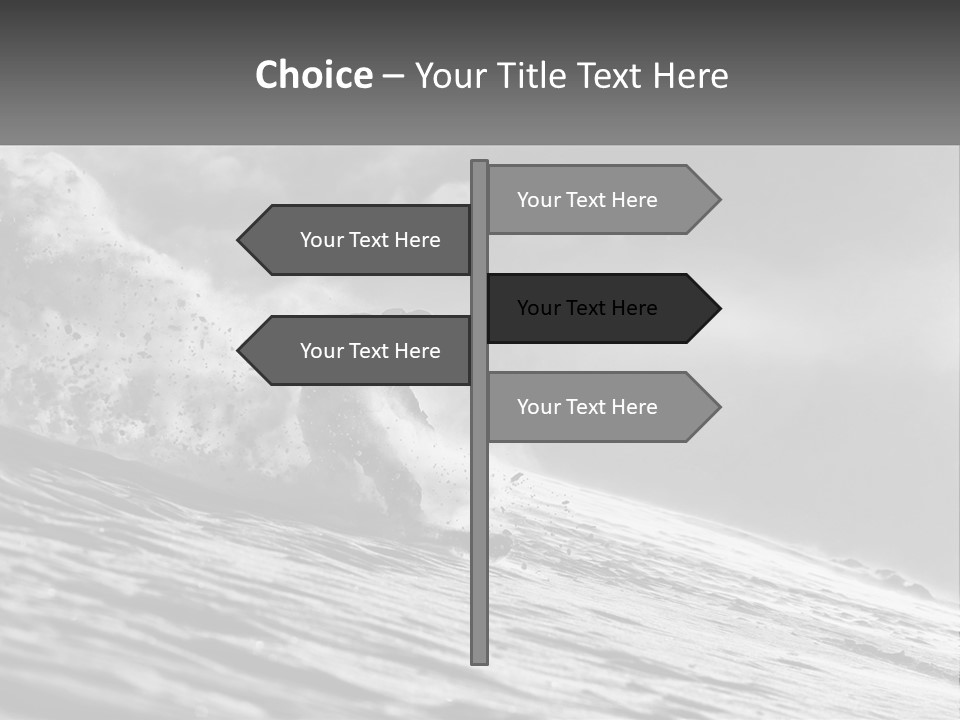 A Man Riding A Wave On Top Of A Surfboard PowerPoint Template