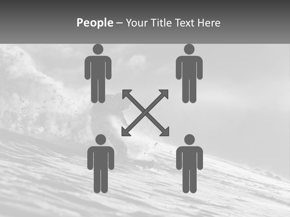 A Man Riding A Wave On Top Of A Surfboard PowerPoint Template