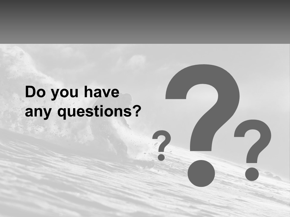 A Man Riding A Wave On Top Of A Surfboard PowerPoint Template