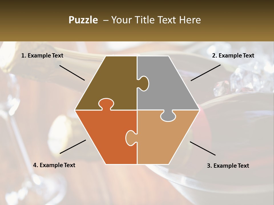 Two Bottles Of Wine Sitting On Top Of A Table PowerPoint Template