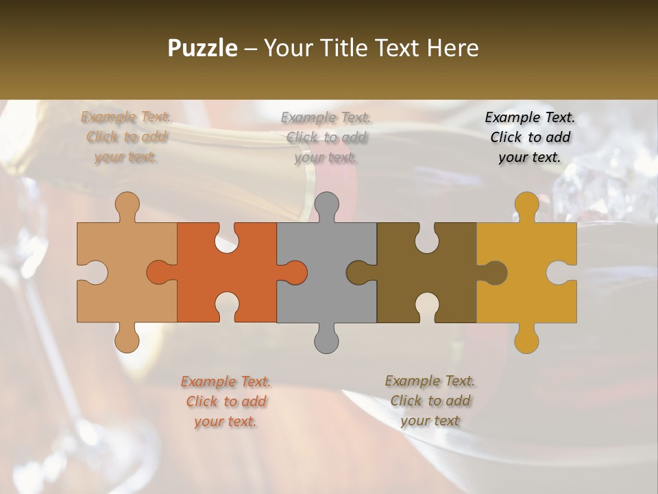 Two Bottles Of Wine Sitting On Top Of A Table PowerPoint Template