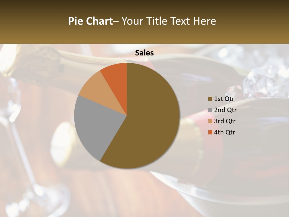 Two Bottles Of Wine Sitting On Top Of A Table PowerPoint Template