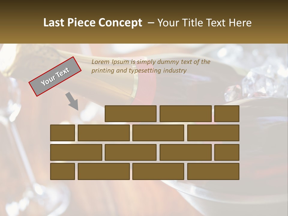 Two Bottles Of Wine Sitting On Top Of A Table PowerPoint Template