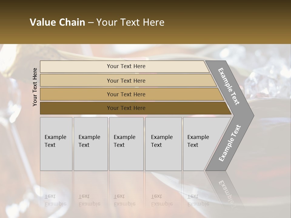Two Bottles Of Wine Sitting On Top Of A Table PowerPoint Template