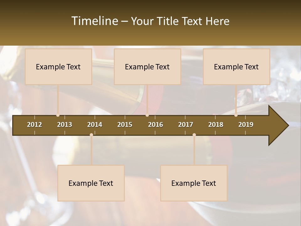 Two Bottles Of Wine Sitting On Top Of A Table PowerPoint Template