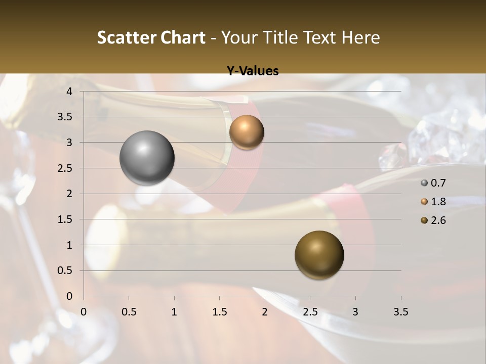 Two Bottles Of Wine Sitting On Top Of A Table PowerPoint Template