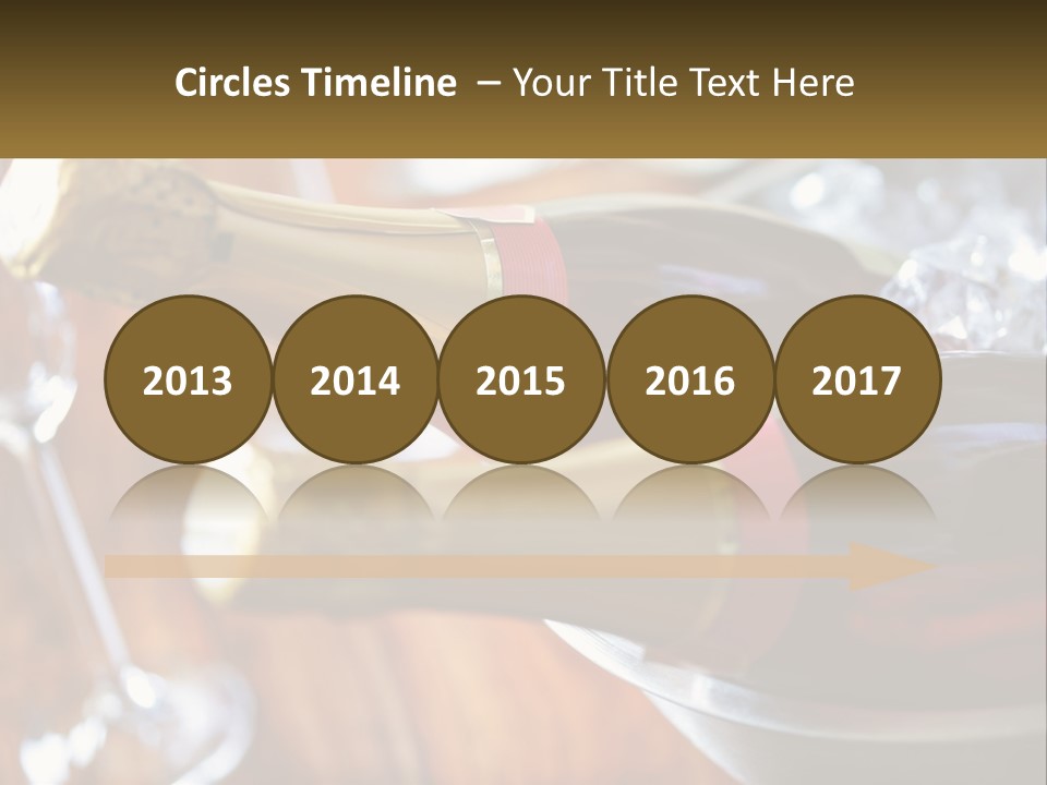 Two Bottles Of Wine Sitting On Top Of A Table PowerPoint Template