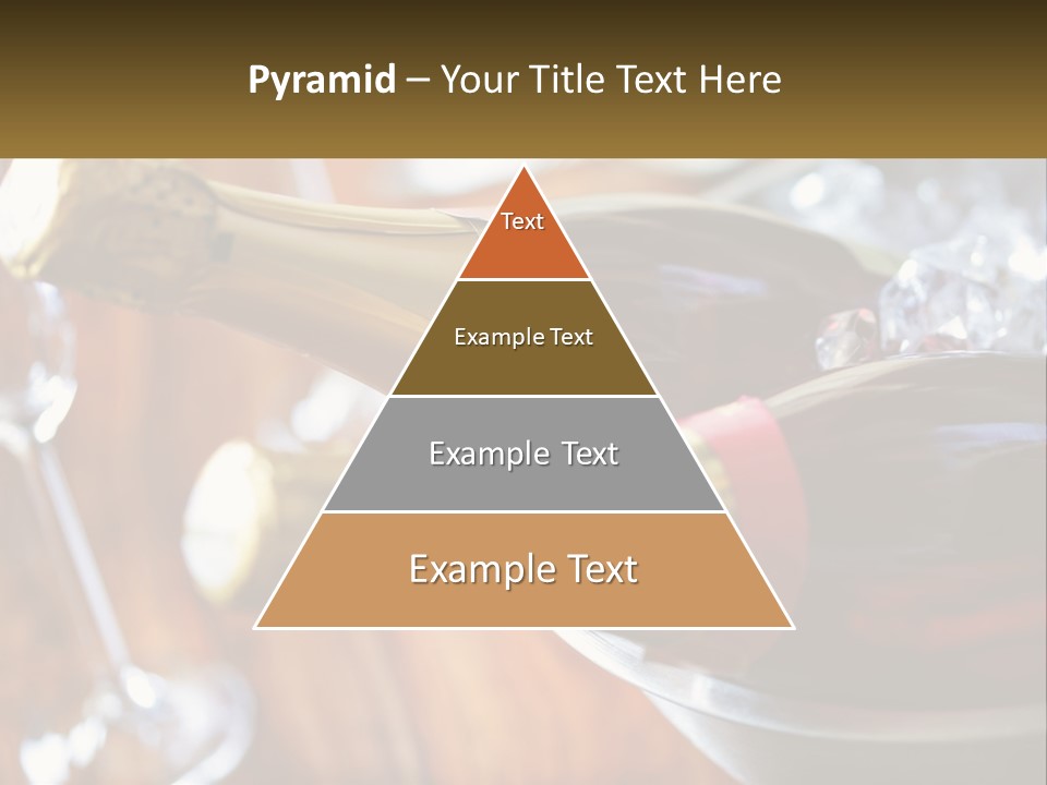 Two Bottles Of Wine Sitting On Top Of A Table PowerPoint Template